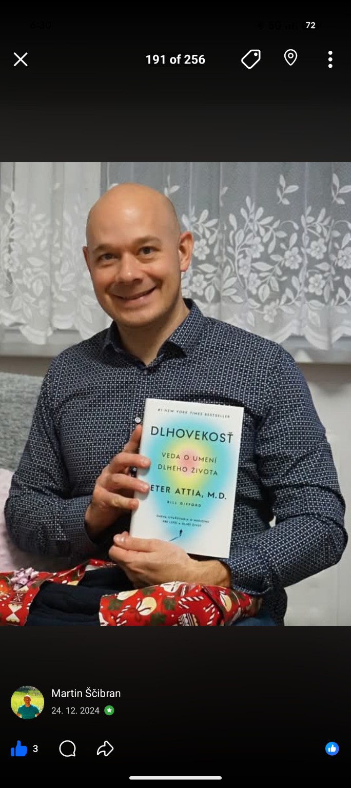 Martin Ščibran s knihou o dlhovekosti
